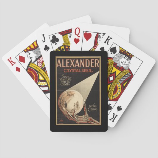 Alexander Magician Crystal Seer Spielkarten (Rückseite)