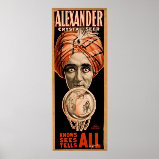 ALEXANDER Magician Illusionist VAUDEVILLE Poster (Vorne)