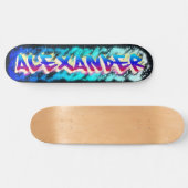 ALEXANDER Maßgeschneidertes Graffiti-Skateboard Skateboard (Horizontal)