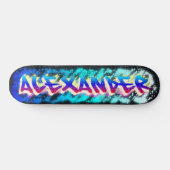 ALEXANDER Maßgeschneidertes Graffiti-Skateboard Skateboard (Horizontal)