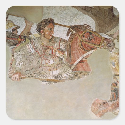 Alexander Mosaic Quadratischer Aufkleber (Vorderseite)