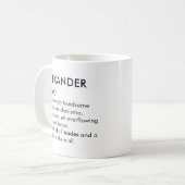 Alexander Name, Bearbeitbarer Name, Benutzerdefini Kaffeetasse (Vorderseite Links)