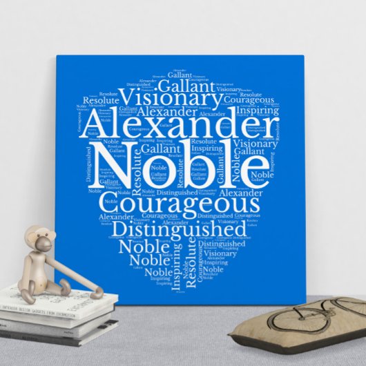 Alexander Name Cloud benutzerdefinierbares Poster