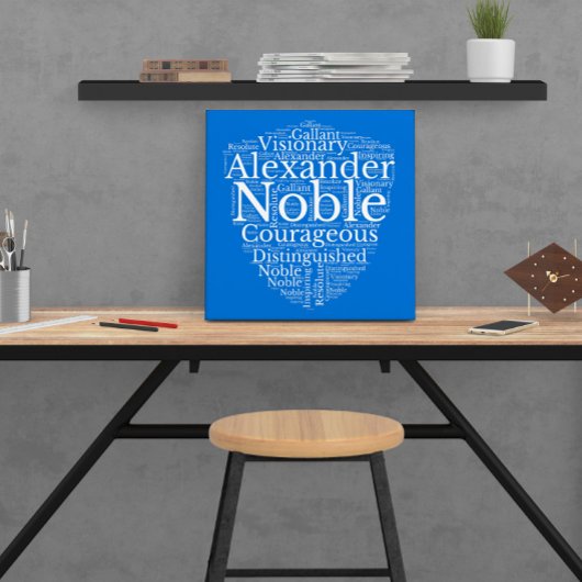 Alexander Name Cloud benutzerdefinierbares Poster