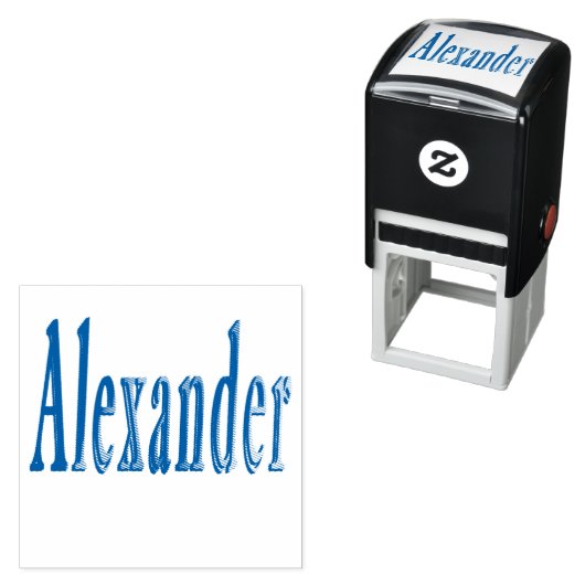 Alexander Name Logo, Permastempel (Beispiel)