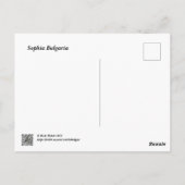 Alexander Nevsky Kathedrale in Sofia, Bulgarien Postkarte (Rückseite)