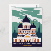Alexander Nevsky Kathedrale, Tallinn, Estland Postkarte (Vorne/Hinten)
