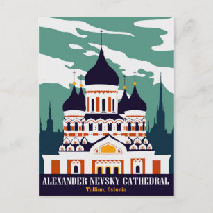 Alexander Nevsky Kathedrale, Tallinn, Estland Postkarte