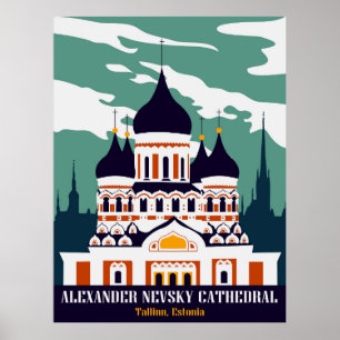 Alexander-Newski-Kathedrale, Tallinn, Estland Poster