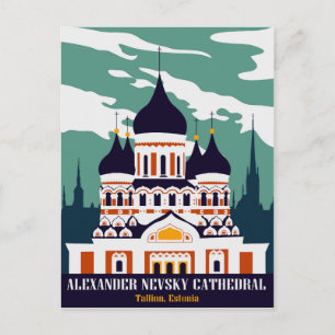 Alexander-Newski-Kathedrale, Tallinn, Estland Postkarte