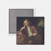 Alexander Pope und sein Hund, Bounce, c.1718 Magnet (Vorderseite/Rückseite)