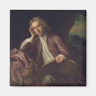 Alexander Pope und sein Hund, Schlag, c.1718 Magnet