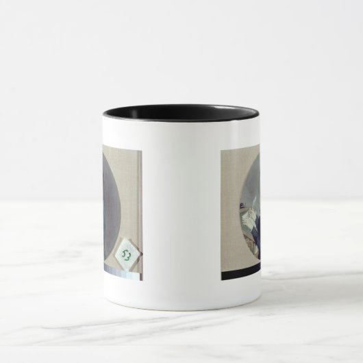 Alexander Pushkin bei Arbeit, 1899 Tasse (Zentrum)