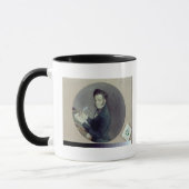 Alexander Pushkin bei Arbeit, 1899 Tasse (Links)