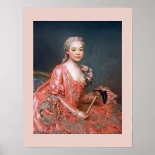 Alexander Roslin – Baroness de Neubourg-Cromièr Poster