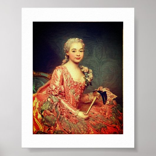 Alexander Roslin – Baroness de Neubourg-Cromière Poster (Vorne)