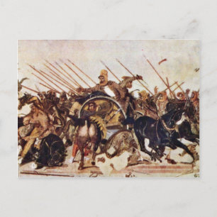 Alexander-Schlacht-Details von Meister der Alexand Postkarte