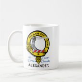 ALEXANDER Scottish Clan Wappen Tasse (Links)