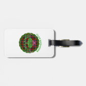 Alexander Scottish Tartan Celtic Thistle Gepäckanhänger (Rückseite horizontal)