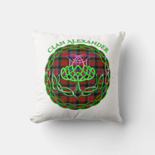 Alexander Scottish Tartan Celtic Thistle Kissen