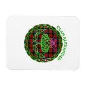 Alexander Scottish Tartan Celtic Thistle Magnet (Horizontal)