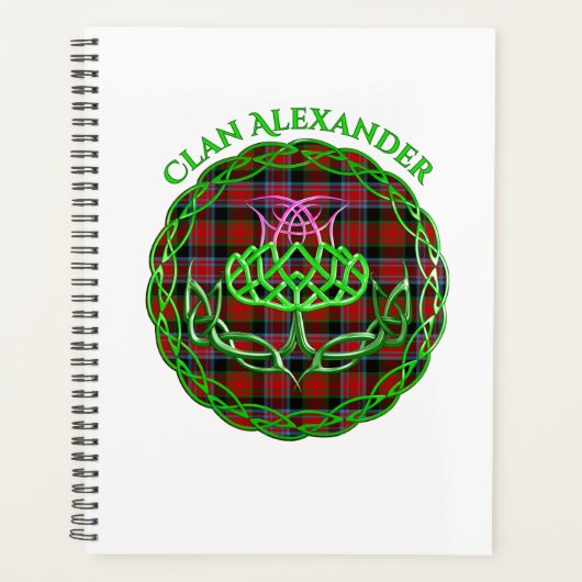 Alexander Scottish Tartan Celtic Thistle Planer (Vorderseite)