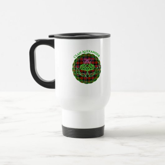 Alexander Scottish Tartan Celtic Thistle Reisebecher (Links)
