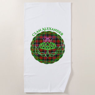 Alexander Scottish Tartan Celtic Thistle Strandtuch