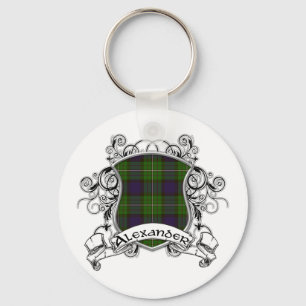 Alexander Tartan Shield Schlüsselanhänger