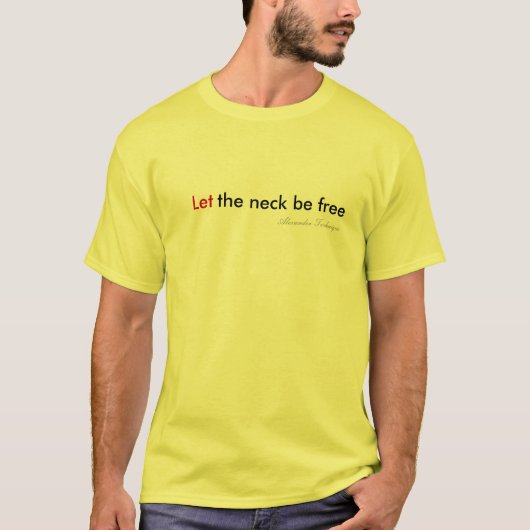 Alexander-Technikrichtungshals ist frei T-Shirt (Vorderseite)