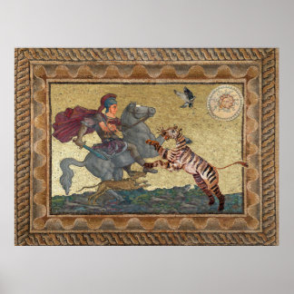 Alexander the Great, Bucephalus, and Peritas Poster