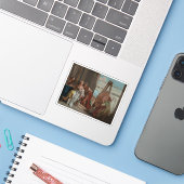 Alexander the Great&Campaspe im Apelles Studio Aufkleber (Laptop mit iPhone)