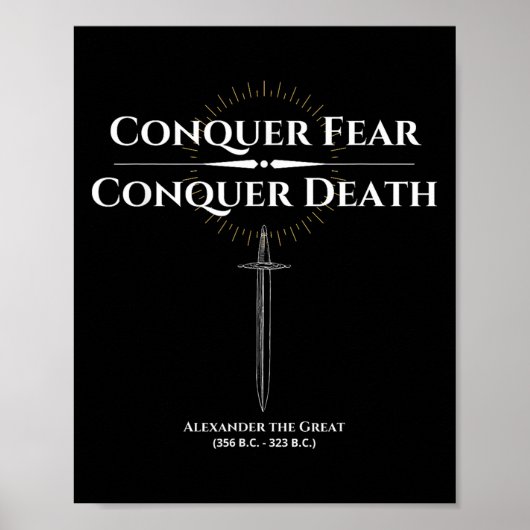 Alexander The Great Equer Angst Motivierend Hist Poster (Vorne)