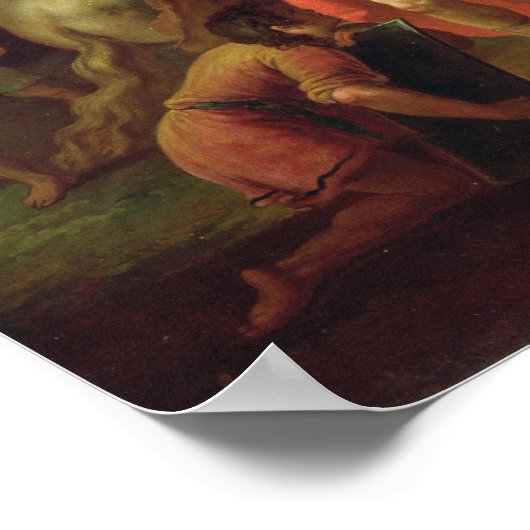 Alexander the Great visits Diogenes at Corinth Poster (Ecke)