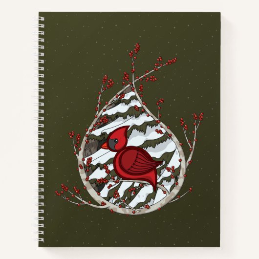 Alexander the Kardinal Spiral Notebook Notizbuch (Vorderseite)