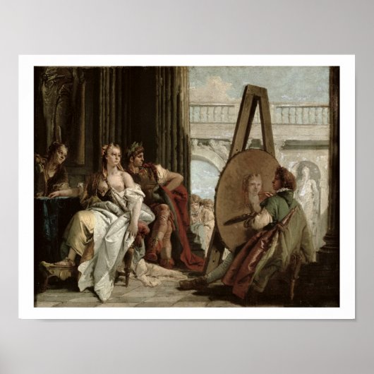 Alexander und Campaspe im Haus des Malers Poster (Vorne)