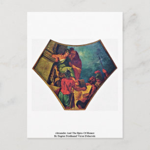 Alexander und die Bilder von Homer Postkarte