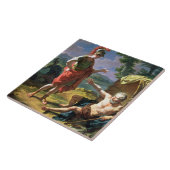 Alexander und Diogenes, 1818 (Öl auf Leinwand) Fliese (Seite)