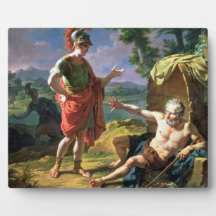 Alexander und Diogenes, 1818 (Öl auf Leinwand) Fotoplatte