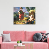 Alexander und Diogenes, 1818 (Öl auf Leinwand) Leinwanddruck (Insitu (Wohnzimmer))