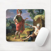 Alexander und Diogenes, 1818 (Öl auf Leinwand) Mousepad (Mit Mouse)
