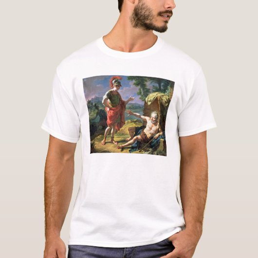 Alexander und Diogenes, 1818 (Öl auf Leinwand) T-Shirt (Vorderseite)