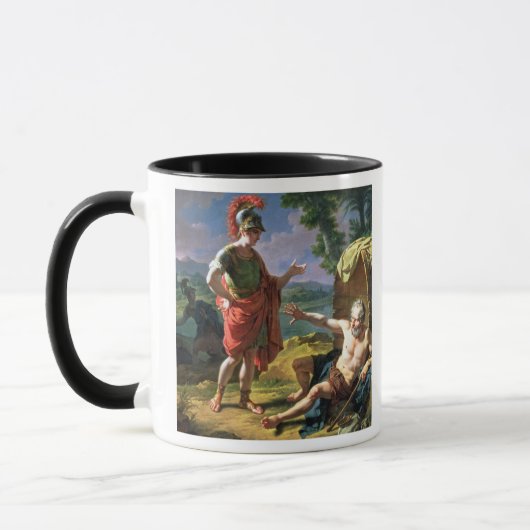 Alexander und Diogenes, 1818 (Öl auf Leinwand) Tasse (Links)