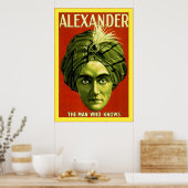 Alexander ~ Vintag Magician Poster (Küche)