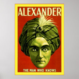 Alexander ~ Vintag Magician Poster