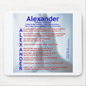 AlexanderAcrostic Mousepad (Vorne)