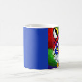 Alexander's Cat blaue linke Hand Tasse (Mittel)