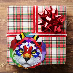Alexander's Cat gewelltes Papierornament Ornament Karte