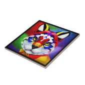 Alexander's Cat kleine schwarze Fliese (Seite)