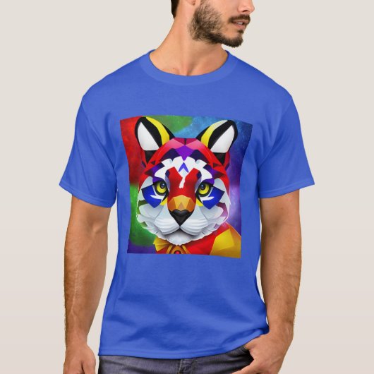 Alexander's Cat men Blue T - Shirt (Vorderseite)